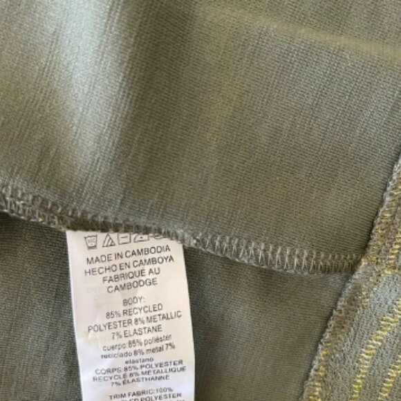 Michael Michael Kors Green and Gold Zebra Print Mini Pencil Skirt - Picture 6 of 6